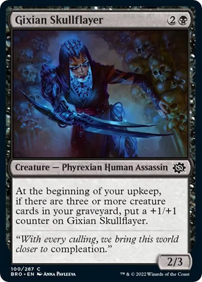 2022 Magic: The Gathering: The Brothers' War (BRO) - Gixian Skullflayer (#100, Common) (, Lightly Played)