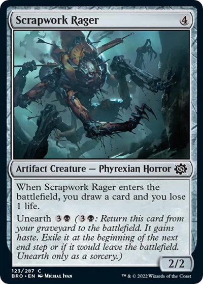 2022 Magic: The Gathering: The Brothers' War (BRO) - Scrapwork Rager (#123, Common) (, Lightly Played)