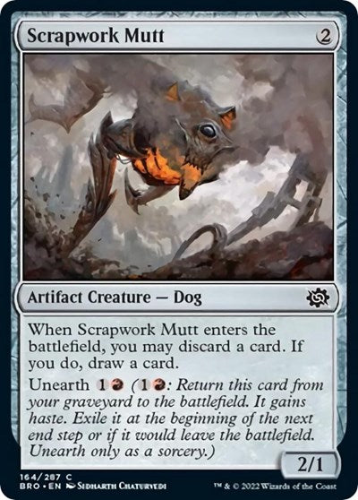 2022 Magic: The Gathering: The Brothers' War (BRO) - Scrapwork Mutt (#164, Common) (, Lightly Played)