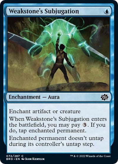 2022 Magic: The Gathering: The Brothers' War (BRO) - Weakstones Subjugation (#72, Common) (, Lightly Played)
