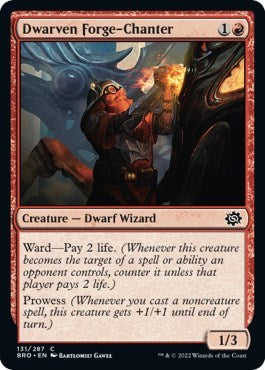 2022 Magic: The Gathering: The Brothers' War (BRO) - Dwarven Forge Chanter (#131, Common) (, Lightly Played)