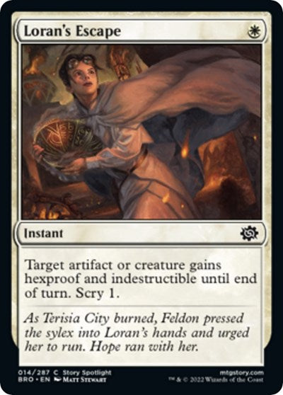 2022 Magic: The Gathering: The Brothers' War (BRO) - Lorans Escape (#14, Common) (, Lightly Played)