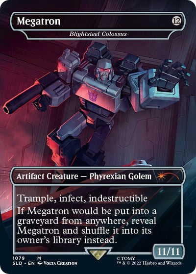 2026 Magic: The Gathering: Secret Lair Drop Series (SLD) - Megatron Blightsteel Colossus (#1079, Mythic Rare) (, Near Mint)