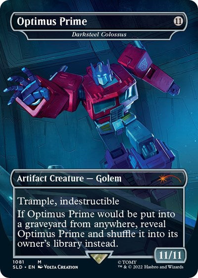 2026 Magic: The Gathering: Secret Lair Drop Series (SLD) - Optimus Prime Darksteel Colossus (#1081, Mythic Rare) (Foil, Near Mint)