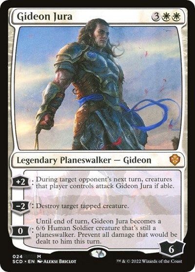 2022 Magic: The Gathering: Starter Commander Decks (SCD) - Gideon Jura (#24, Mythic Rare) (, Near Mint)