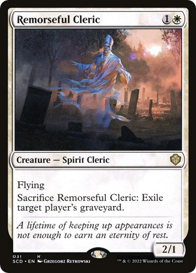 2022 Magic: The Gathering: Starter Commander Decks (SCD) - Remorseful Cleric (#31, Rare) (, Near Mint)