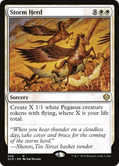 2022 Magic: The Gathering: Starter Commander Decks (SCD) - Storm Herd (#36, Rare) (, Near Mint)