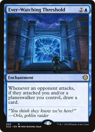 2022 Magic: The Gathering: Starter Commander Decks (SCD) - Ever Watching Threshold (#50, Rare) (, Near Mint)
