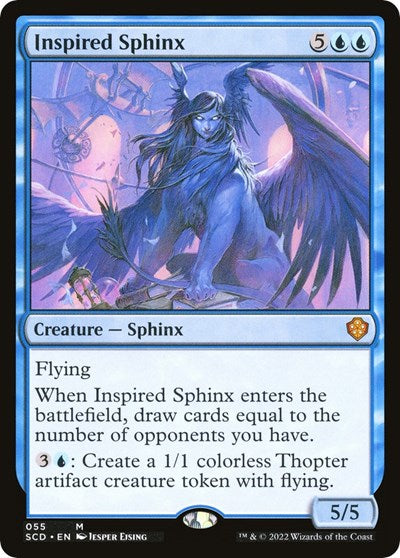 2022 Magic: The Gathering: Starter Commander Decks (SCD) - Inspired Sphinx (#55, Mythic Rare) (, Near Mint)