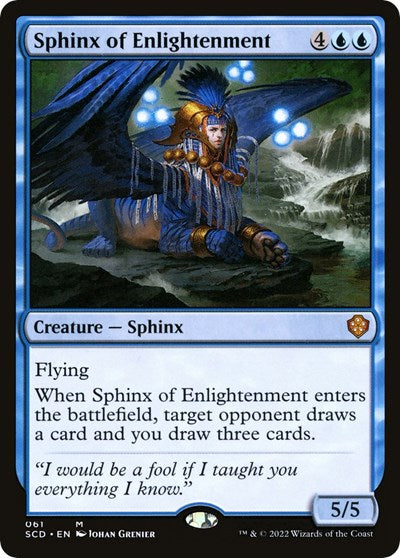 2022 Magic: The Gathering: Starter Commander Decks (SCD) - Sphinx of Enlightenment (#61, Rare) (, Near Mint)