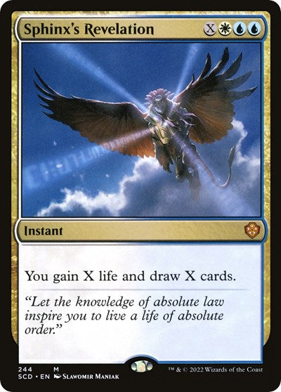 2022 Magic: The Gathering: Starter Commander Decks (SCD) - Sphinxs Revelation (#244, Mythic Rare) (, Near Mint)