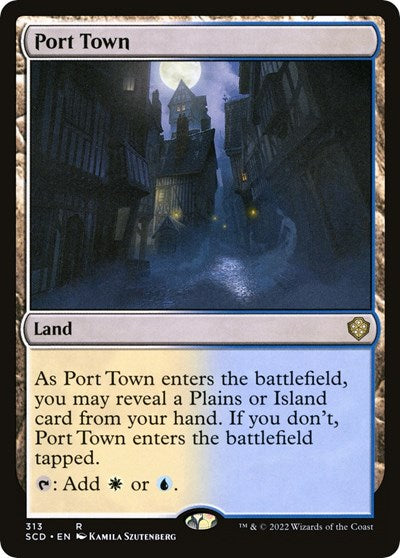 2022 Magic: The Gathering: Starter Commander Decks (SCD) - Port Town (#313, Rare) (, Near Mint)