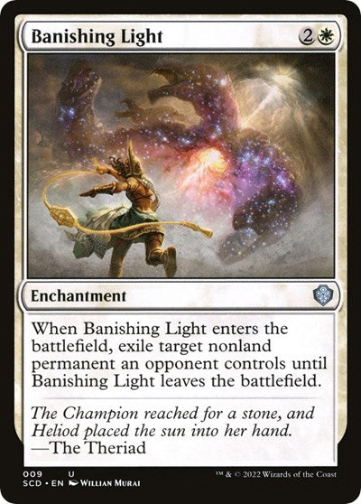2022 Magic: The Gathering: Starter Commander Decks (SCD) - Banishing Light (#9, Uncommon) (, Near Mint)