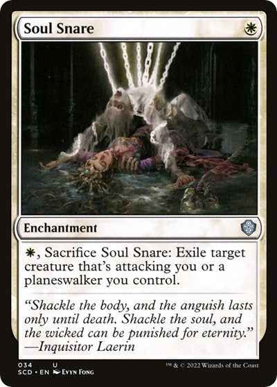 2022 Magic: The Gathering: Starter Commander Decks (SCD) - Soul Snare (#34, Uncommon) (, Near Mint)