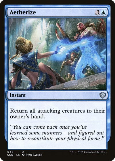2022 Magic: The Gathering: Starter Commander Decks (SCD) - Aetherize (#42, Uncommon) (, Near Mint)