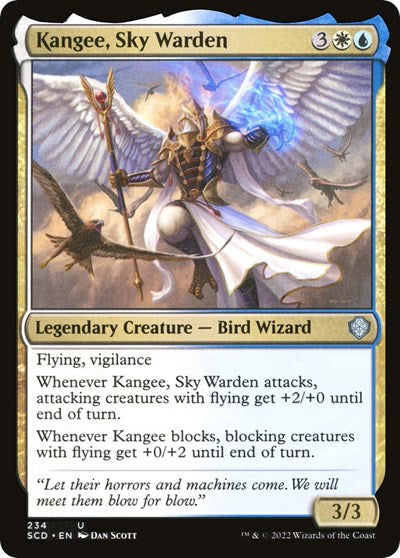 2022 Magic: The Gathering: Starter Commander Decks (SCD) - Kangee Sky Warden (#234, Uncommon) (, Near Mint)