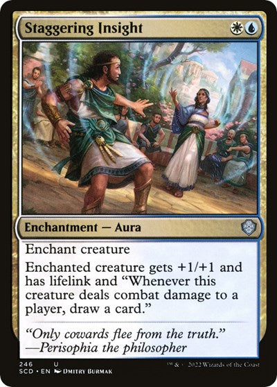2022 Magic: The Gathering: Starter Commander Decks (SCD) - Staggering Insight (#246, Uncommon) (, Near Mint)