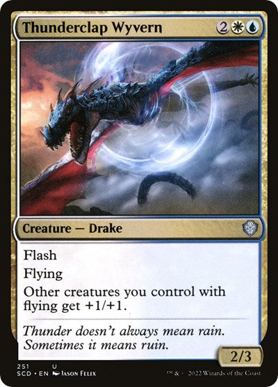 2022 Magic: The Gathering: Starter Commander Decks (SCD) - Thunderclap Wyvern (#251, Uncommon) (, Near Mint)