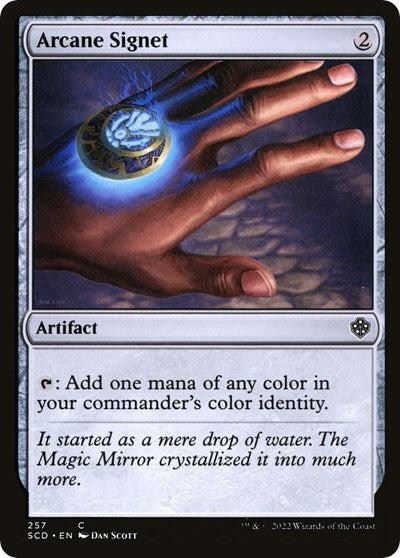 2022 Magic: The Gathering: Starter Commander Decks (SCD) - Arcane Signet (#257, Common) (, Near Mint)