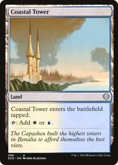 2022 Magic: The Gathering: Starter Commander Decks (SCD) - Coastal Tower (#296, Uncommon) (, Near Mint)