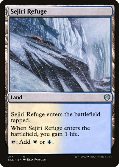 2022 Magic: The Gathering: Starter Commander Decks (SCD) - Sejiri Refuge (#317, Uncommon) (, Near Mint)