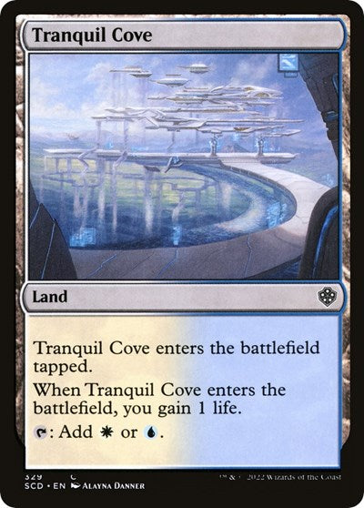 2022 Magic: The Gathering: Starter Commander Decks (SCD) - Tranquil Cove (#329, Common) (, Near Mint)