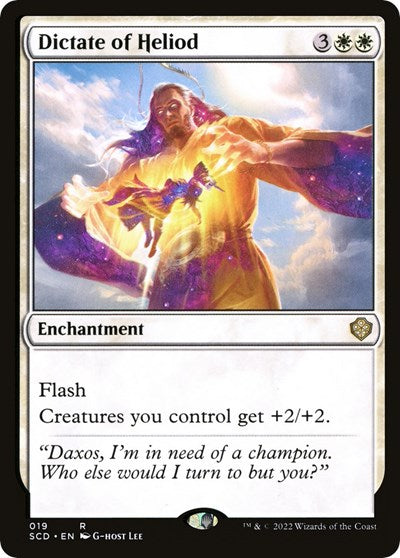2022 Magic: The Gathering: Starter Commander Decks (SCD) - Dictate of Heliod (#19, Rare) (, Near Mint)