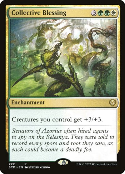 2022 Magic: The Gathering: Starter Commander Decks (SCD) - Collective Blessing (#222, Rare) (, Near Mint)