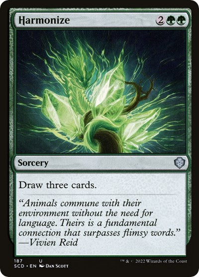 2022 Magic: The Gathering: Starter Commander Decks (SCD) - Harmonize (#187, Uncommon) (, Near Mint)