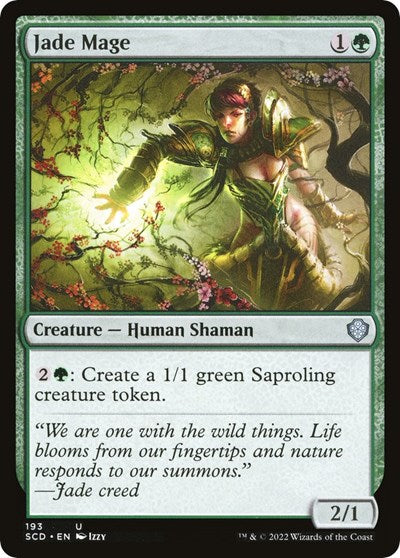 2022 Magic: The Gathering: Starter Commander Decks (SCD) - Jade Mage (#193, Uncommon) (, Near Mint)