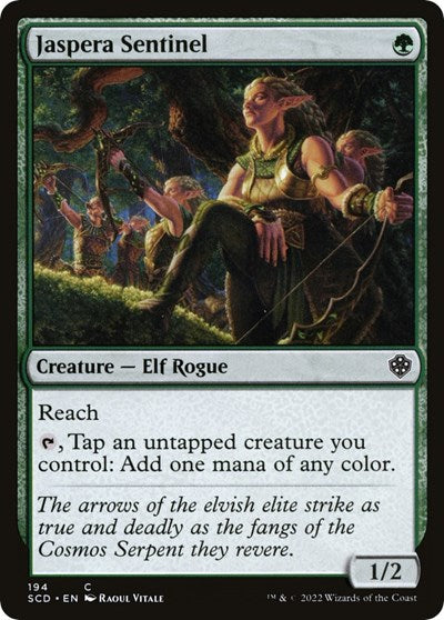 2022 Magic: The Gathering: Starter Commander Decks (SCD) - Jaspera Sentinel (#194, Common) (, Near Mint)