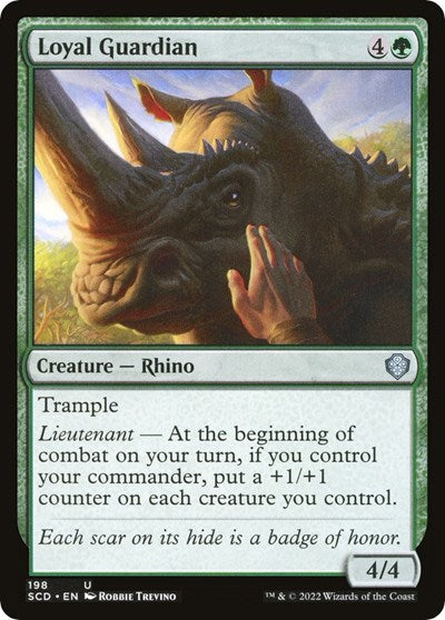 2022 Magic: The Gathering: Starter Commander Decks (SCD) - Loyal Guardian (#198, Uncommon) (, Near Mint)