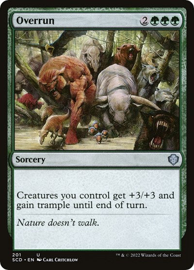 2022 Magic: The Gathering: Starter Commander Decks (SCD) - Overrun (#201, Uncommon) (, Near Mint)