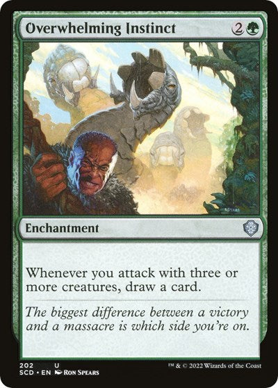 2022 Magic: The Gathering: Starter Commander Decks (SCD) - Overwhelming Instinct (#202, Uncommon) (, Near Mint)