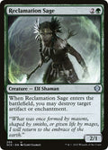 2022 Magic: The Gathering: Starter Commander Decks (SCD) - Reclamation Sage (#205, Uncommon) (, Near Mint)