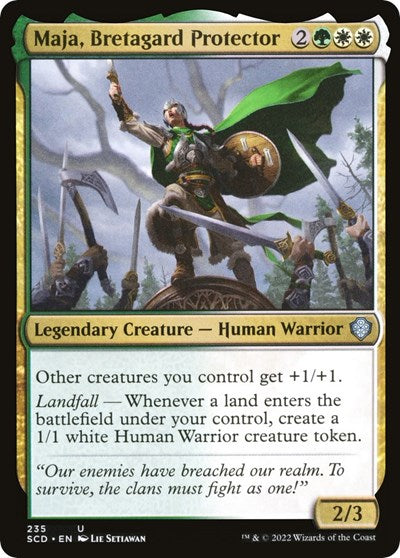 2022 Magic: The Gathering: Starter Commander Decks (SCD) - Maja Bretagard Protector (#235, Uncommon) (, Near Mint)