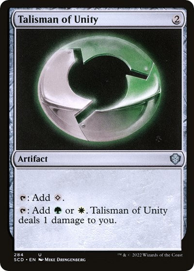 2022 Magic: The Gathering: Starter Commander Decks (SCD) - Talisman of Unity (#284, Uncommon) (, Near Mint)