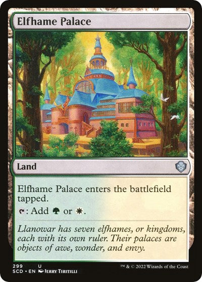 2022 Magic: The Gathering: Starter Commander Decks (SCD) - Elfhame Palace (#299, Uncommon) (, Near Mint)
