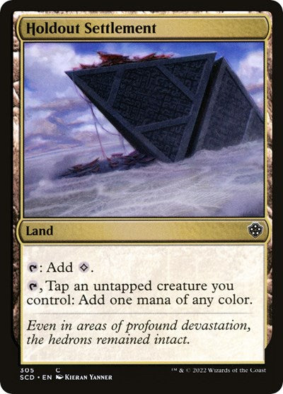 2022 Magic: The Gathering: Starter Commander Decks (SCD) - Holdout Settlement (#305, Common) (, Near Mint)