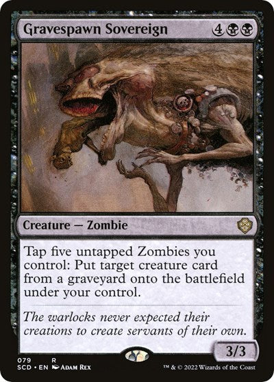2022 Magic: The Gathering: Starter Commander Decks (SCD) - Gravespawn Sovereign (#79, Rare) (, Near Mint)