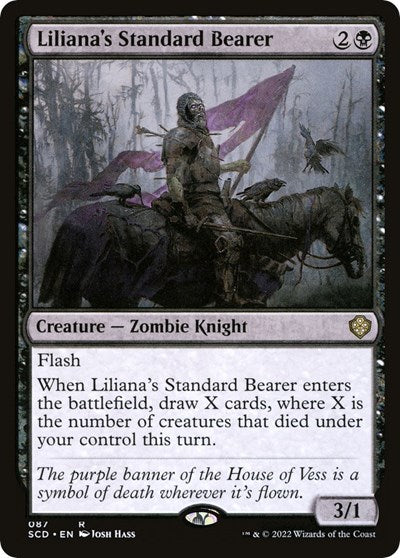 2022 Magic: The Gathering: Starter Commander Decks (SCD) - Lilianas Standard Bearer (#87, Rare) (, Near Mint)