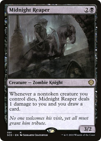 2022 Magic: The Gathering: Starter Commander Decks (SCD) - Midnight Reaper (#91, Rare) (, Near Mint)