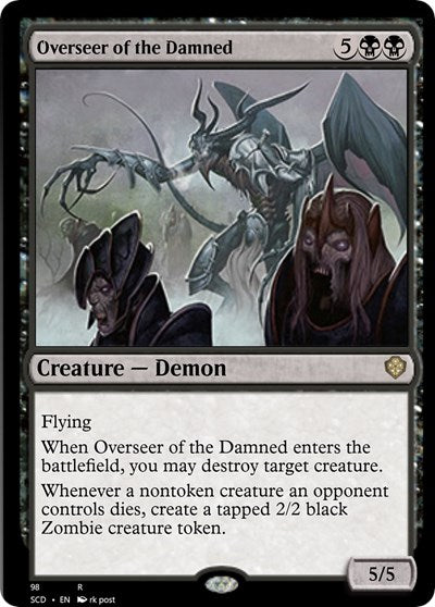 2022 Magic: The Gathering: Starter Commander Decks (SCD) - Overseer of the Damned (#98, Rare) (, Near Mint)