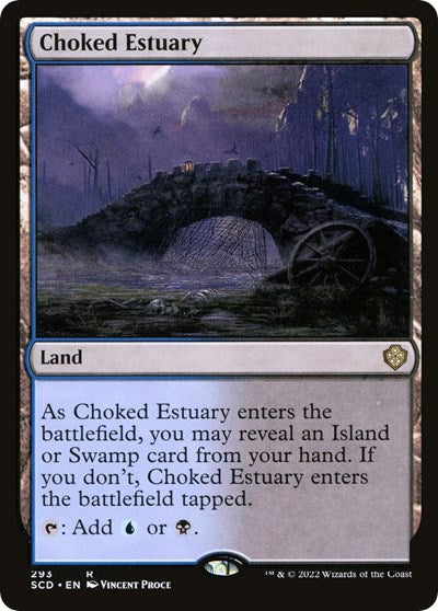 2022 Magic: The Gathering: Starter Commander Decks (SCD) - Choked Estuary (#293, Rare) (, Near Mint)