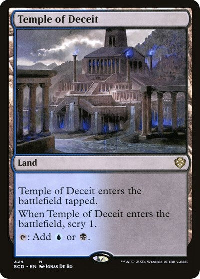 2022 Magic: The Gathering: Starter Commander Decks (SCD) - Temple of Deceit (#324, Rare) (, Near Mint)