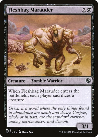 2022 Magic: The Gathering: Starter Commander Decks (SCD) - Fleshbag Marauder (#78, Uncommon) (, Near Mint)