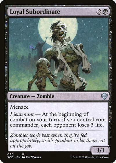 2022 Magic: The Gathering: Starter Commander Decks (SCD) - Loyal Subordinate (#90, Uncommon) (, Near Mint)