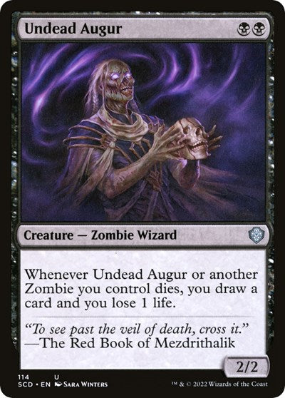 2022 Magic: The Gathering: Starter Commander Decks (SCD) - Undead Augur (#114, Uncommon) (, Near Mint)