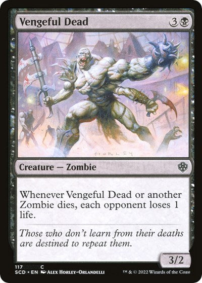 2022 Magic: The Gathering: Starter Commander Decks (SCD) - Vengeful Dead (#117, Common) (, Near Mint)