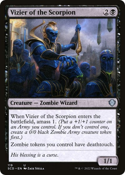2022 Magic: The Gathering: Starter Commander Decks (SCD) - Vizier of the Scorpion (#119, Uncommon) (, Near Mint)
